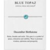 December (Blue Topaz) Birthstone Bracelet Created with Zircondia® Crystals buy online shopping cheap sale