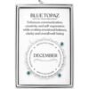 December (Blue Topaz) Birthstone Stretch Charm Bracelet with Quote Gift Box buy online shopping cheap sale