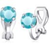 December (Turquoise) Birthstone Clip On Earrings Created with Zircondia® Crystals buy online shopping cheap sale