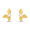 Demeter's Grace White Topaz Floral Stud Earrings buy online shopping cheap sale