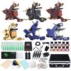 Dragonhawk Complete Tattoo Kit Starter Coils Tattoo Machine Kit Immortal Tattoo Inks Power Supply Needles Grips Tips Foot Pedal Clip Cord with Carry Case 5-3N buy online shopping cheap sale