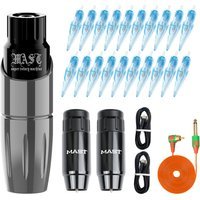 Dragonhawk Mast Tour Wireless Tattoo Kit with Replacement Battery WJX Cartridges