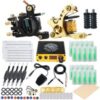 Dragonhawk Starter Complete Tattoo Kit Liner Shader Coils Tattoo Machines Power Supply Foot Pedal Needles SAN-2 buy online shopping cheap sale