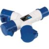 Draper 3 Way Socket Splitter 240v 240v buy online shopping cheap sale