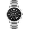 Emporio Armani AR2434 Classic Chronograph Black Dial Steel Men's Watch buy online shopping cheap sale