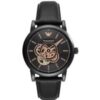 Emporio Armani AR60012 Sport Classic Luigi Black Dial Leather Band  Mens Watch buy online shopping cheap sale