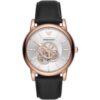 Emporio Armani AR60013 Automatic Black Leather Men's Watch buy online shopping cheap sale