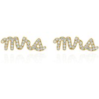 Ettie ‘Mrs’ Stud Earrings | 18K Gold Plated