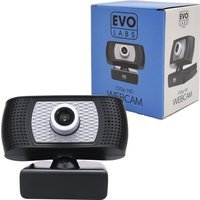 Evo Labs CM-01 HD Webcam with Mic,1280×720 USB2.0 Webcam with 30fps, photo and video capture, Compatible with Microsoft Windows 7 / 8 / 10