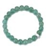 Faceted Green Aventurine Gemstone Charm Stretch Bracelet buy online shopping cheap sale