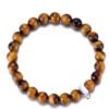 Faceted Tigers Eye Gemstone Charm Stretch Bracelet buy online shopping cheap sale