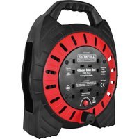 Faithfull Power Plus Semi Enclosed Cable Reel 240v 20m