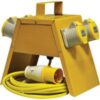 Faithfull Site Distribution Box 4 Way 110v 110v buy online shopping cheap sale