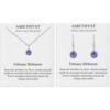 February (Amethyst) Birthstone Necklace & Drop Earrings Set Created with Zircondia® Crystals buy online shopping cheap sale