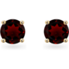 Forever Classic Garnet Solitaire Gold Stud Earrings buy online shopping cheap sale