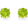 Forever Classic Peridot Solitaire Gold Stud Earrings buy online shopping cheap sale