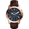 Fossil FS5068 Grant Brown Leather Men's Watch buy online shopping cheap sale