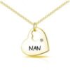 Gold Nan Heart Necklace Created with Zircondia® Crystals buy online shopping cheap sale