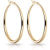 Gold Plated 40mm Hoop Earrings buy online shopping cheap sale