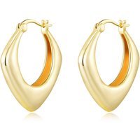 Gold Plated Chunky Hoop Earrings