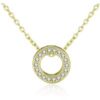 Gold Plated Circle of Life Necklace Created with Zircondia® Crystals buy online shopping cheap sale