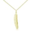 Gold Plated Feather Necklace buy online shopping cheap sale