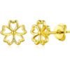 Gold Plated Flower Petal Earrings buy online shopping cheap sale