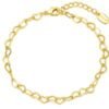 Gold Plated Heart Link Bracelet buy online shopping cheap sale