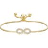 Gold Plated Infinity Friendship Bracelet Created with Zircondia® Crystals buy online shopping cheap sale