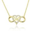 Gold Plated Infinity Heart Necklace Created with Zircondia® Crystals buy online shopping cheap sale