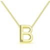 Gold Plated Initial Necklace Letter B Created with Zircondia® Crystals buy online shopping cheap sale