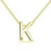 Gold Plated Initial Necklace Letter K Created with Zircondia® Crystals buy online shopping cheap sale