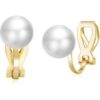 Gold Plated Pearl Clip On Earrings buy online shopping cheap sale