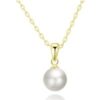 Gold Plated Shell Pearl Necklace buy online shopping cheap sale