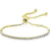 Gold Plated Solitaire Friendship Bracelet Created with Zircondia® Crystals buy online shopping cheap sale