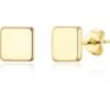 Gold Plated Square Stud Earrings buy online shopping cheap sale