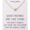 Gold Plated Star Necklace with Quote Card buy online shopping cheap sale