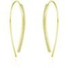 Gold Plated Thread Earrings Created with Zircondia® Crystals buy online shopping cheap sale