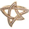 Gold Star Clear CZ Gold 925 Silver Ring buy online shopping cheap sale