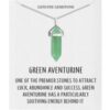Green Aventurine Gemstone Necklace with Quote Card buy online shopping cheap sale