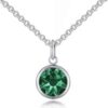 Green Crystal Necklace Created with Zircondia® Crystals buy online shopping cheap sale