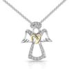Guardian Angel Necklace Created with Zircondia® Crystals