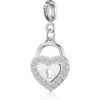 Heart Lock Charm Created with Zircondia® Crystals buy online shopping cheap sale