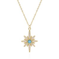 Heidi North Star Birthstone Necklace | 18K Gold Plated