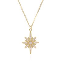 Heidi North Star Birthstone Necklace | 18K Gold Plated