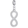 Infinity Charm Created with Zircondia® Crystals buy online shopping cheap sale