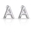 Initial Earrings Letter A Created with Zircondia® Crystals buy online shopping cheap sale