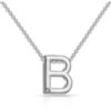 Initial Necklace Letter B Created with Zircondia® Crystals buy online shopping cheap sale