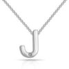 Initial Necklace Letter J Created with Zircondia® Crystals buy online shopping cheap sale