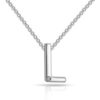 Initial Necklace Letter L Created with Zircondia® Crystals buy online shopping cheap sale